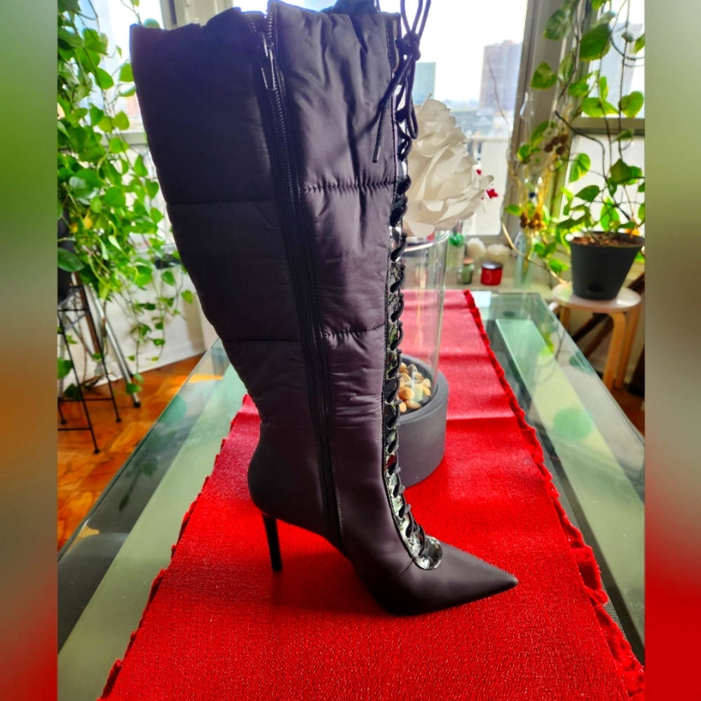 INC quiled boots